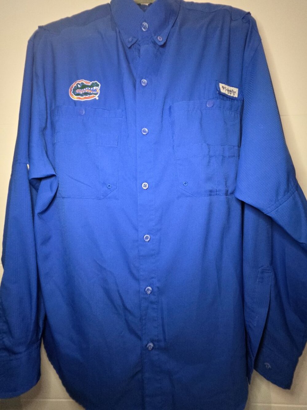 UF Columbia PFG University of Florida Gators Fishing Shirt Blue Men’s L